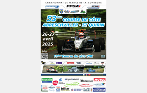Course de côte d'Abreschviller les 26 et 27 avril 2025